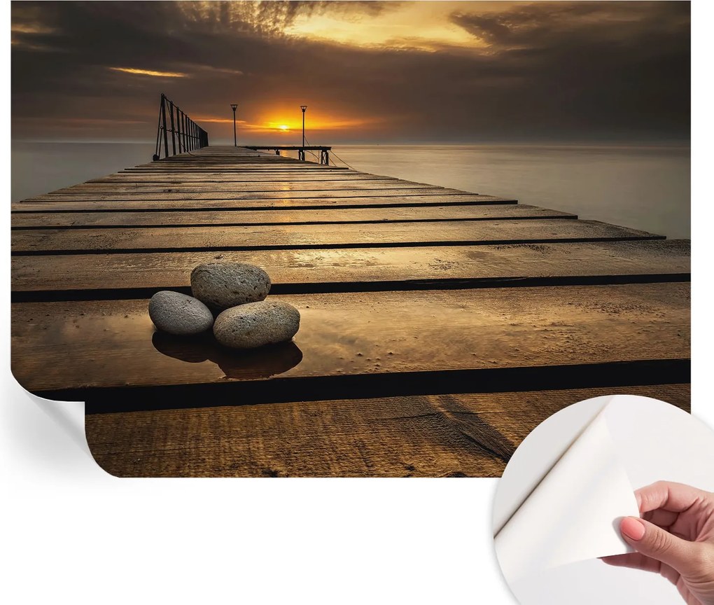 Modern öntapadós fotótapéta falra Naplemente 312x219 cm