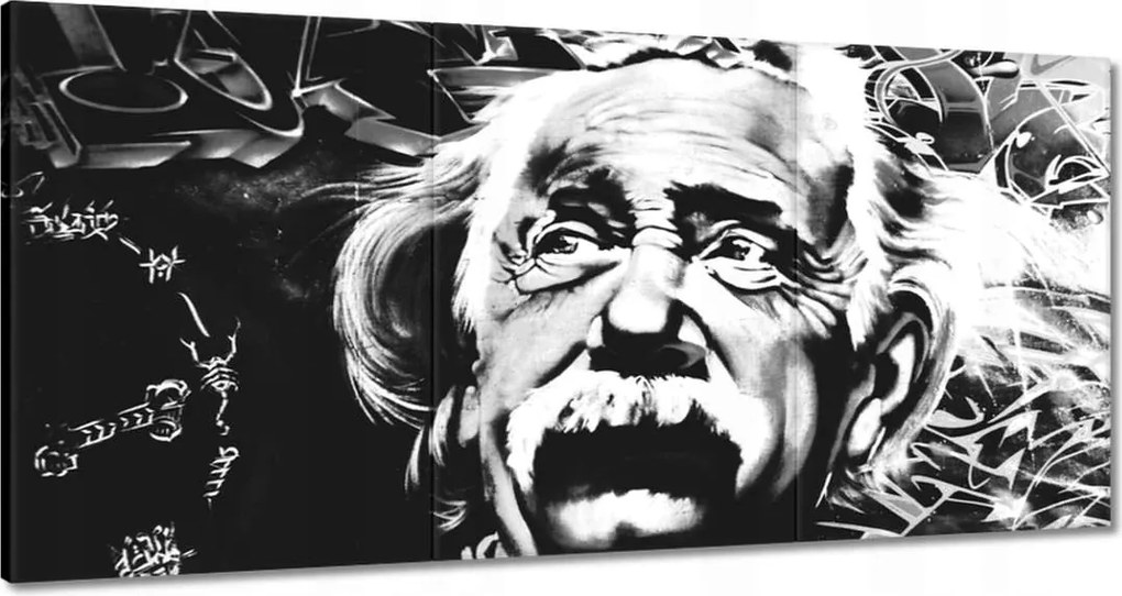 Festmények 180x90 Albert Einstein Graffiti