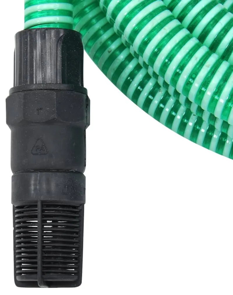 zöld PVC szívótömlő PVC csatlakozókkal 1 10 m&quot;