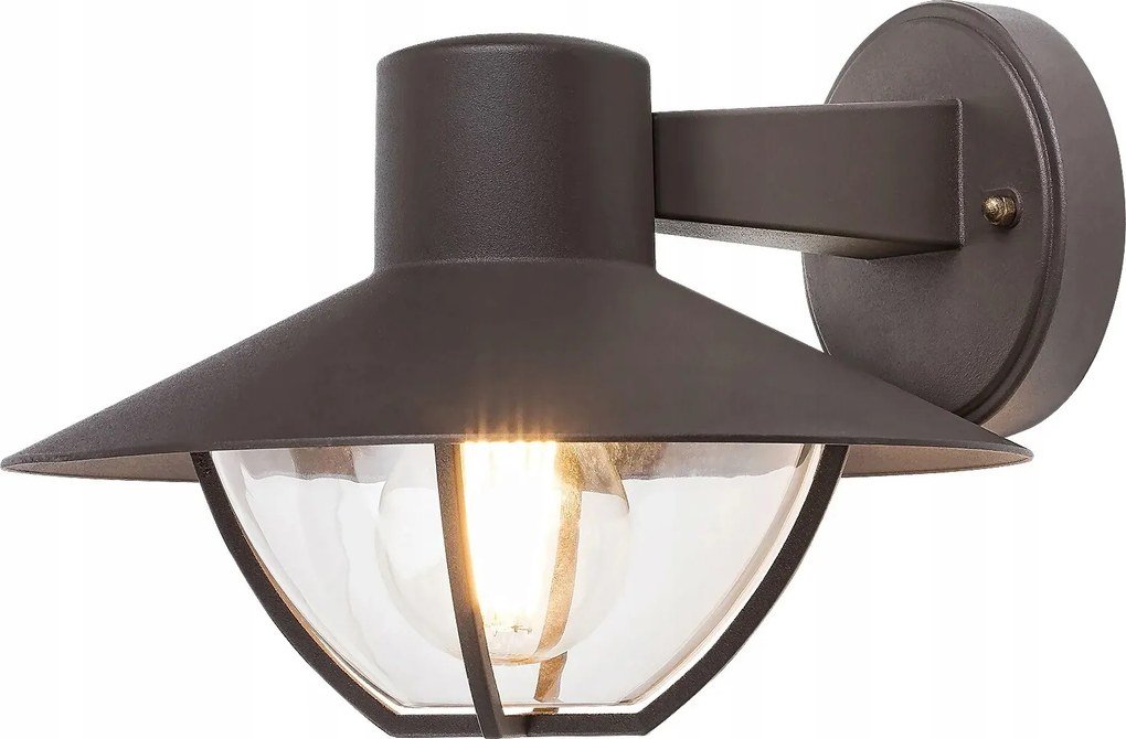 Kültéri kerti fali lámpa barna hagyományos IP44 Rabalux