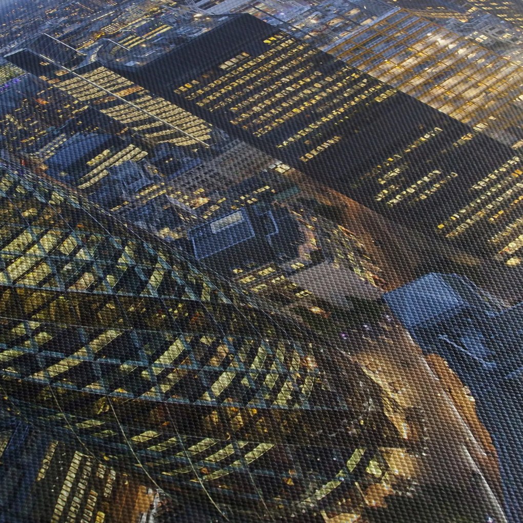 Kép - London esti panorámája (90x60 cm)