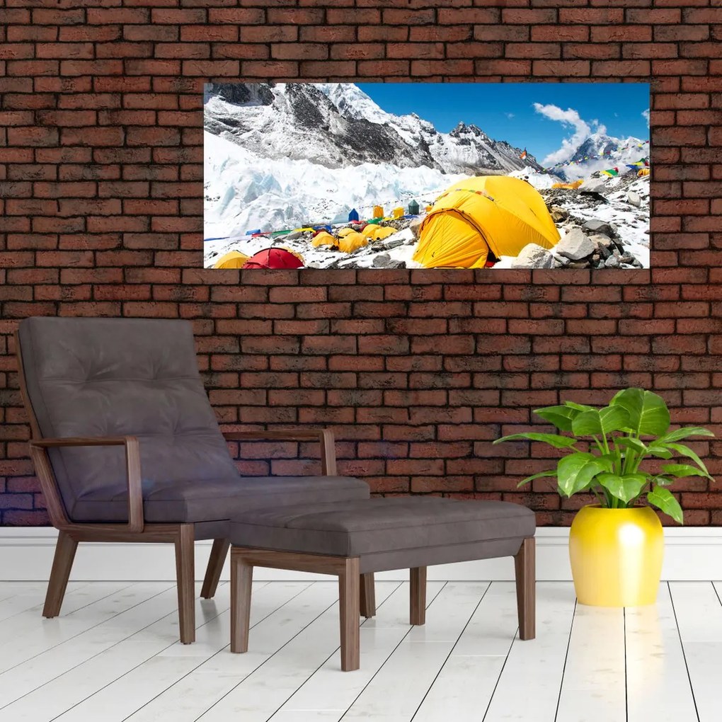 Kép - Kemping a hegyekben (120x50 cm)