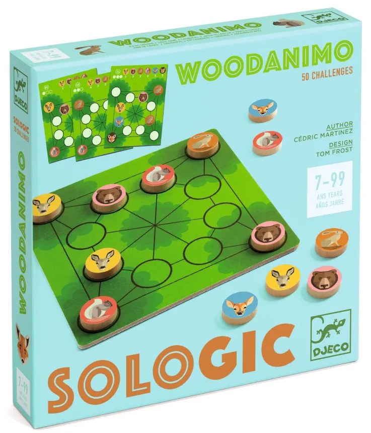 Logikai játék - Szétültetés - Woodanimo