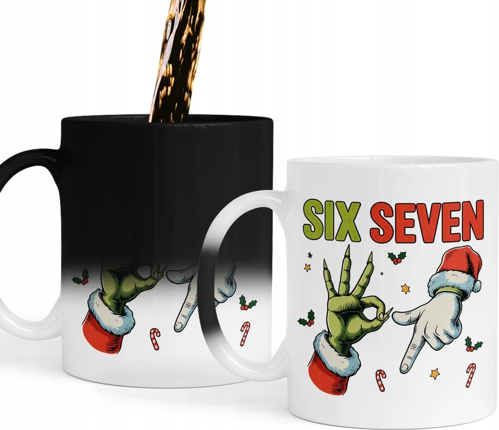 Mágikus Bögre Logó Ajándék Six Seven Steal A Brainrot Ajándék Szöveg