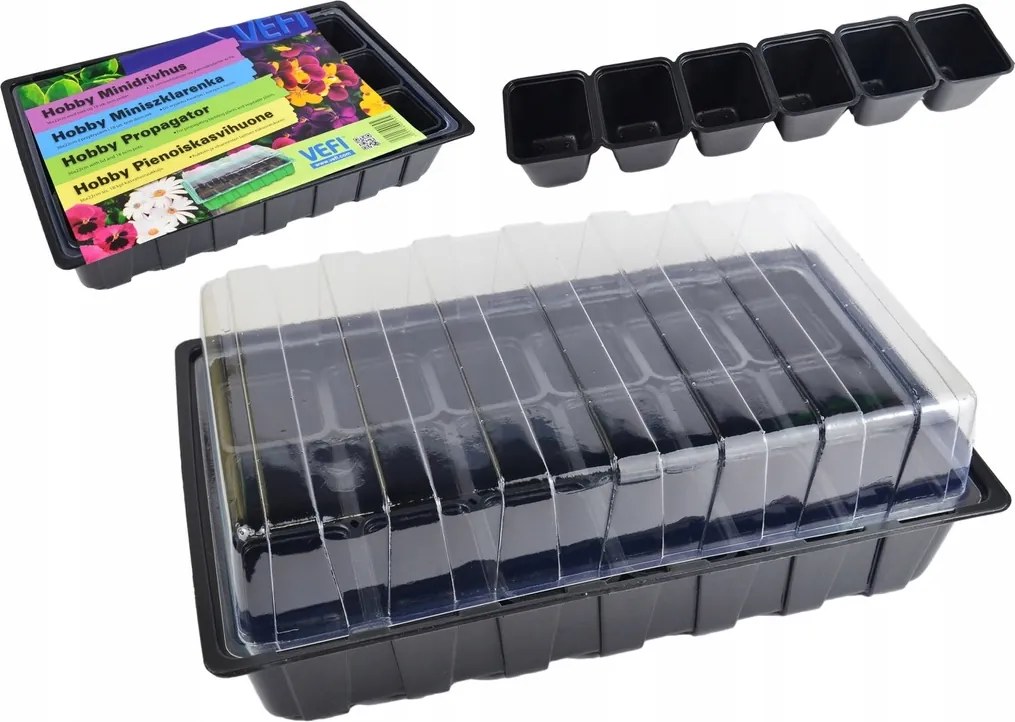 Mini Üvegház Ablakpárkány Csíráztató Házilag 18 Db Vető Kaspó