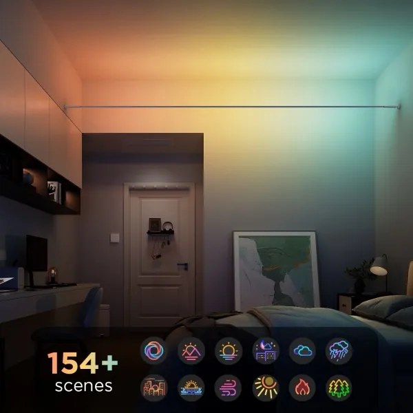 Govee - LED RGBICWW függesztett LED-szalag/36W/24V 4m Skyline Matter Wi-Fi