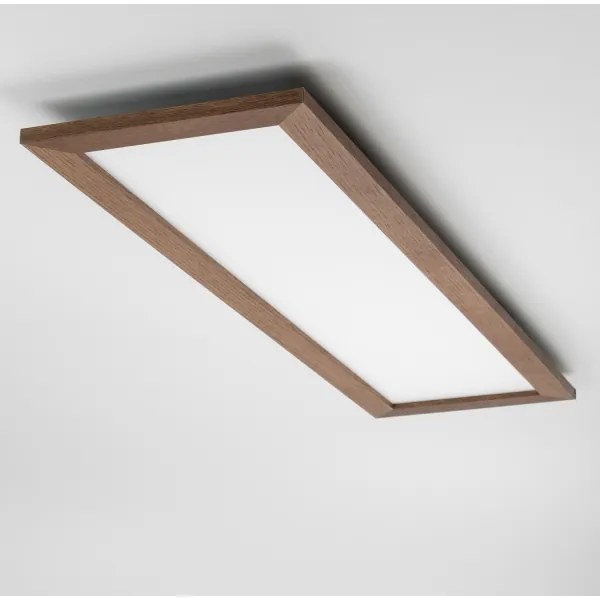 Brilagi - LED Dimmelhető lámpa SLIMFRAME WOOD LED/58W/230V 124x34 cm + távirányító