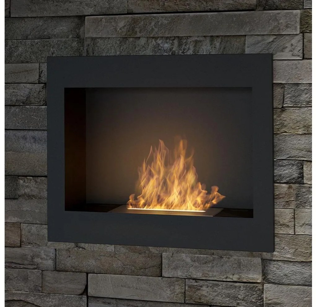 InFire InFire - Beépített BIO kandalló 49x60 cm 3kW fekete IF0047