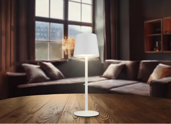 Globo 58482W-LED asztali lámpa VAN 2W/5V 2200mAh IP44 fehér, töltős