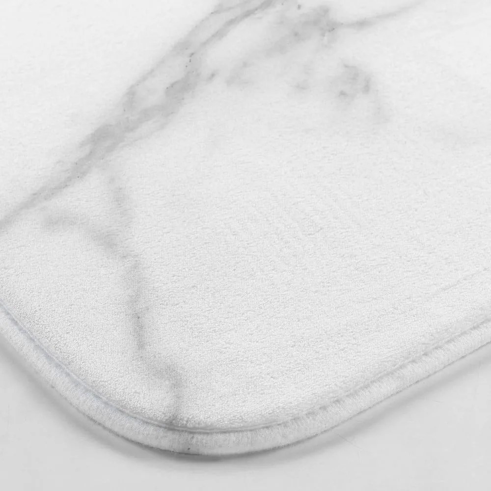 Fehér-szürke fürdőszobai kilépő WC-hez 45x45 cm Marbre – douceur d'intérieur