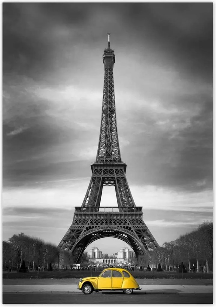 Poszterek 70x100 Sárga Citroen Párizsban