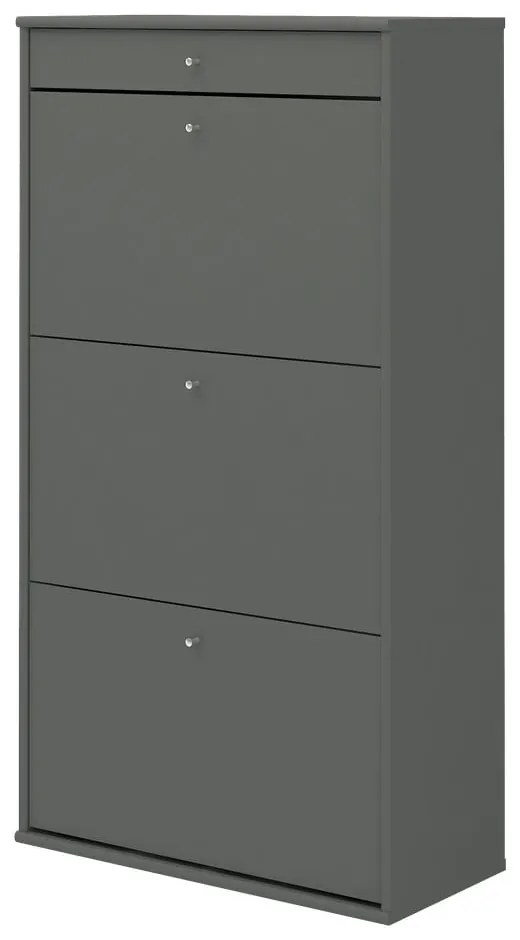 Szürke billenő ajtós cipőtartó Mistral - Hammel Furniture