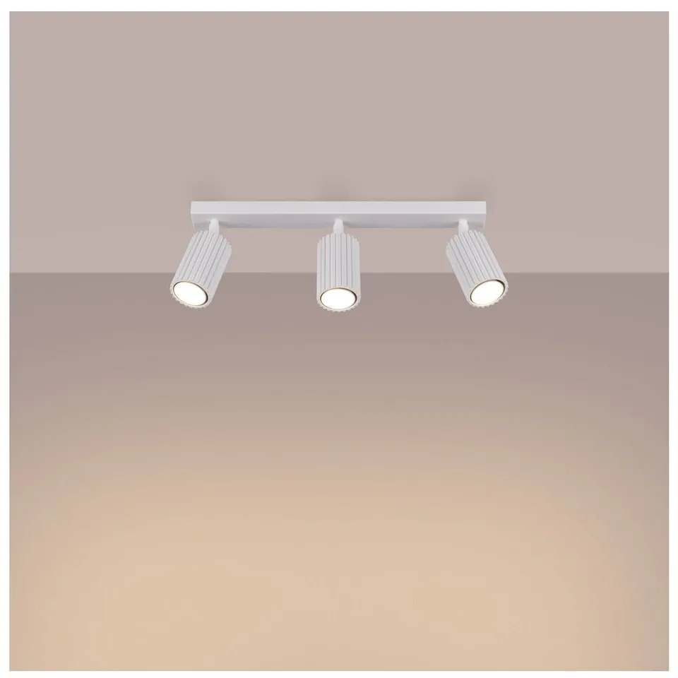 Fehér spotlámpa 6,5x45 cm Gleam – Sollux