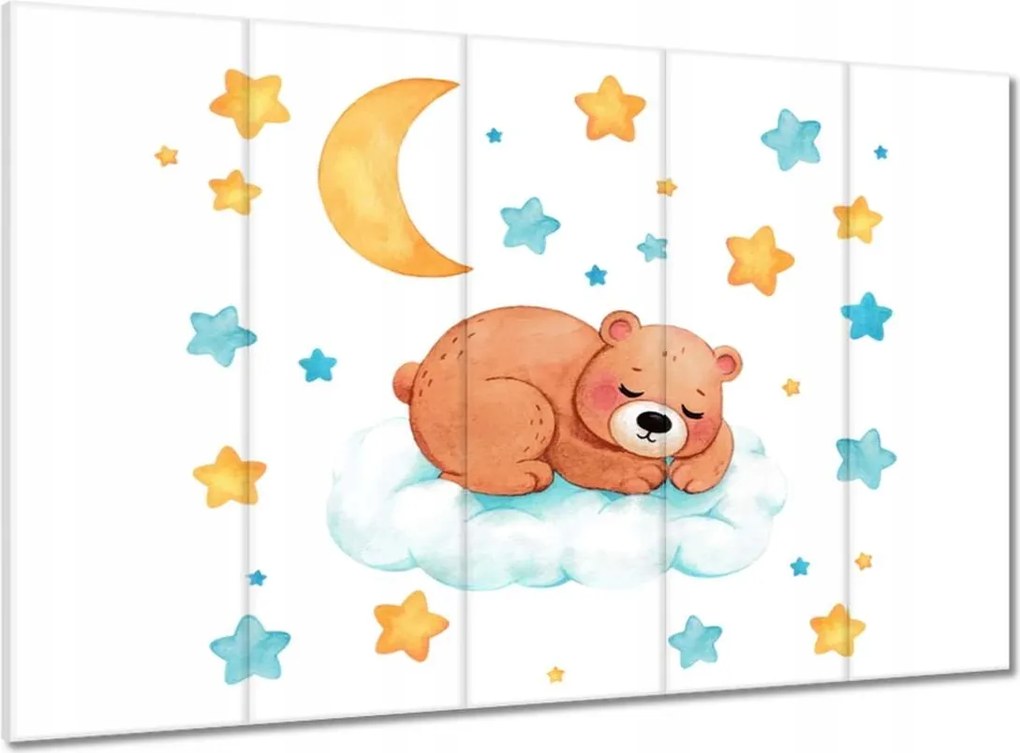 Vászonkép 100x70 Aranyos mackó elment aludni