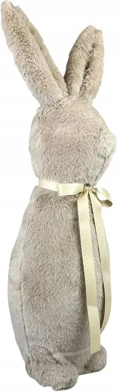 Húsvéti nyuszi figura dekoráció nyúl barna szőrme 40 cm