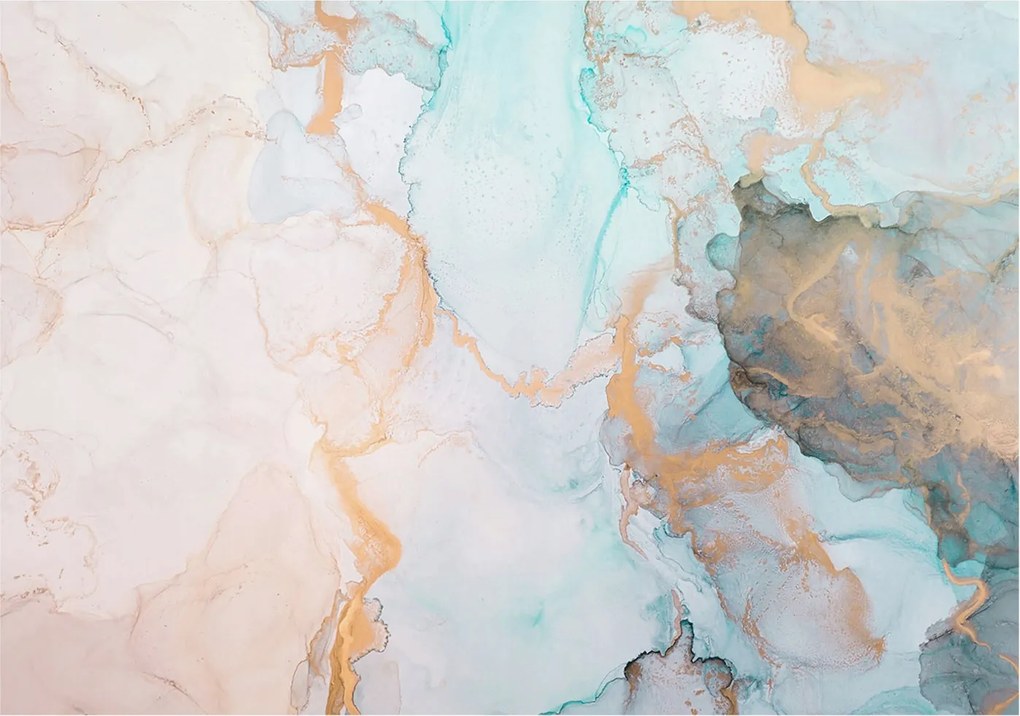 Fotótapéta Flizelin Dekoratív az irodába Akvarell hullámok 312x219 Ragasztó