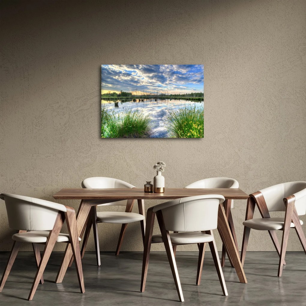 A tó és a nád képe (70x50 cm)