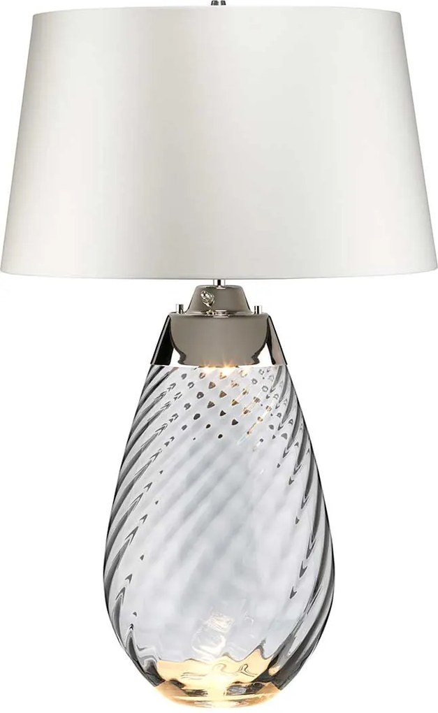 Elstead glamour modern asztali lámpa lena large fehér szürke elslenatllsmokeowss