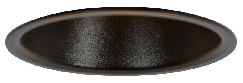 12 db fekete GU10 beépíthető spotlámpa szett 50 mm IP44 - Dept