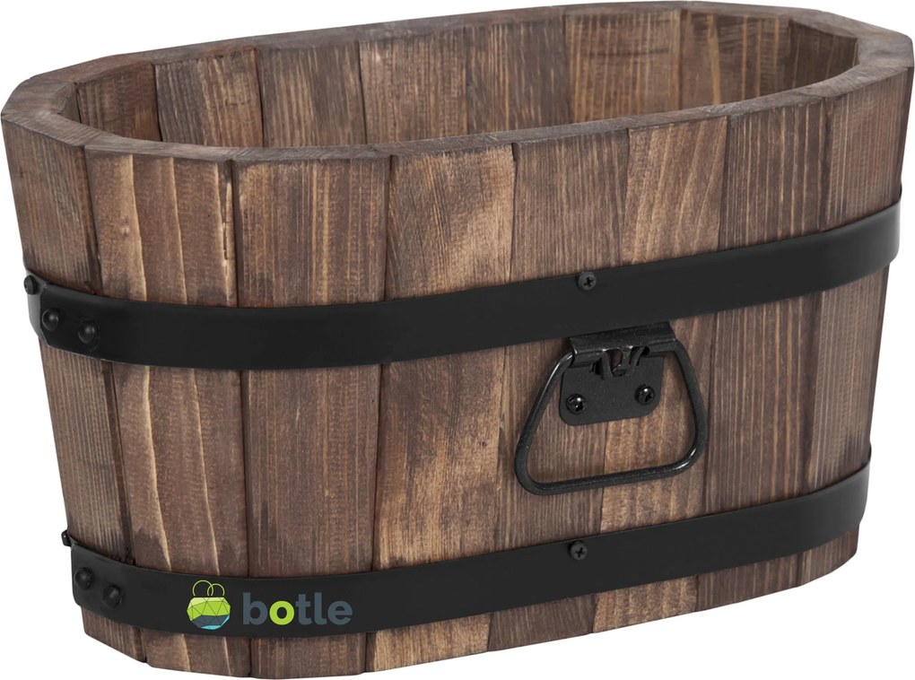 Fa virágtartó virágágyás 50x29x26 cm Dió