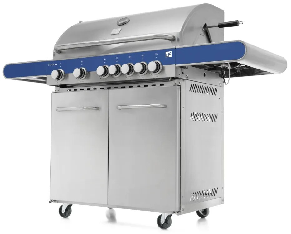 G21 Florida BBQ Premium line gázgrill, 7 égőfej + ajándék nyomáscsökkentő
