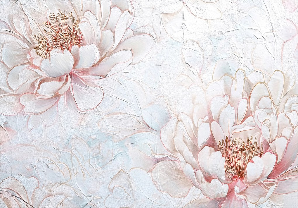 Fotótapéta Virágok Bazsarózsa Absztrakt Fal Hálószoba Nappali 250x175