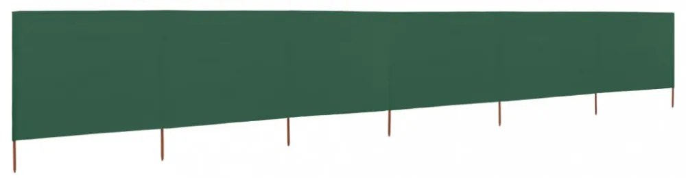zöld szövet 6-paneles szélfogó 800 x 160 cm