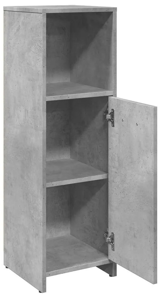 betonszürke forgácslap fürdőszobaszekrény 30 x 30 x 95 cm