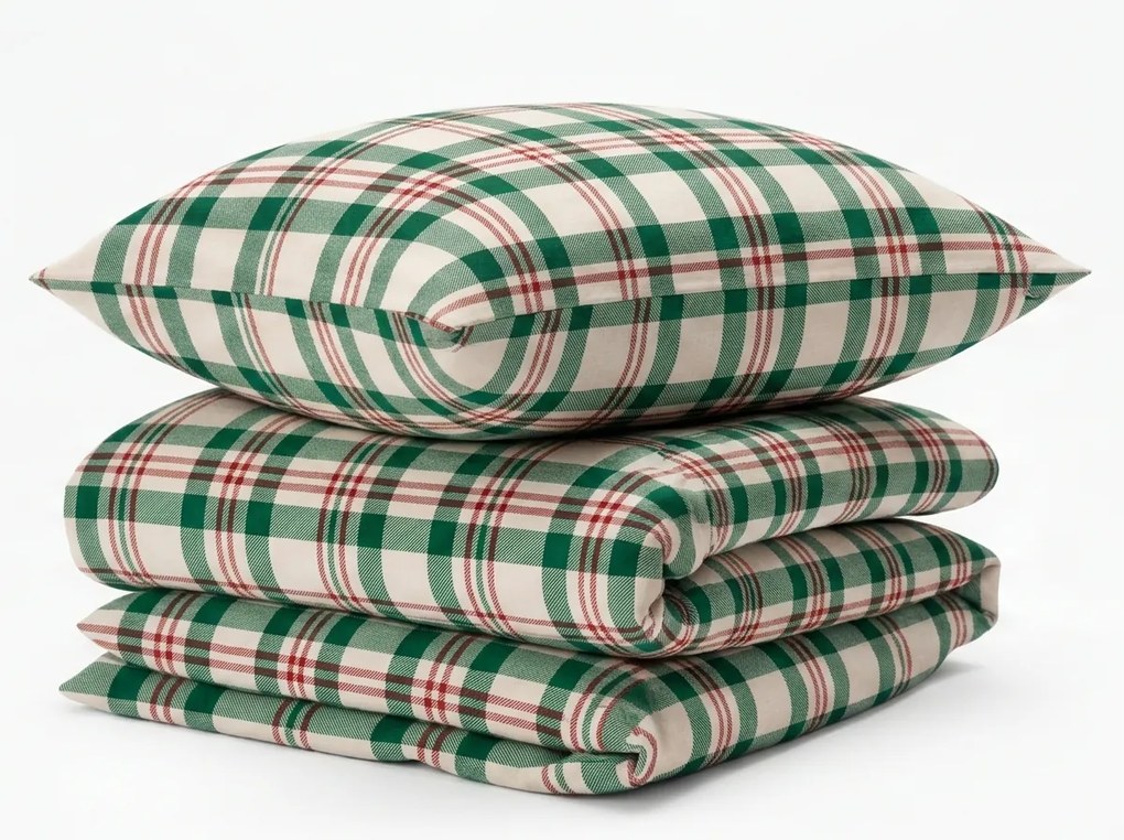 Pamut ágynemű WINTER PLAID színes Ágyneműhuzat mérete: 2 db 70 x 90 cm | 200 x 220 cm