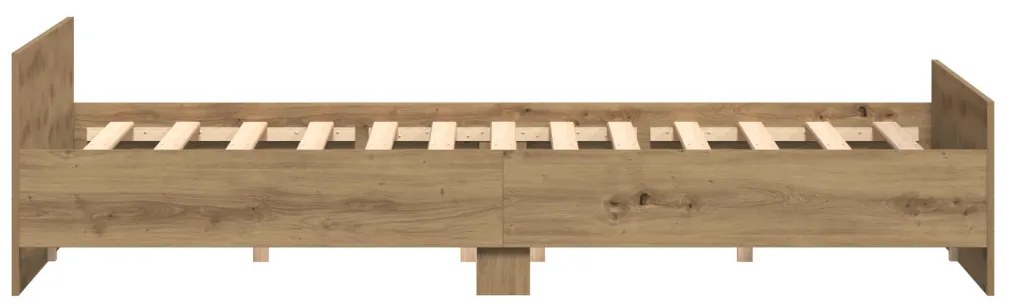 Ágykeret fejtámlával kézműves tölgy 200 x 200 cm Faanyag