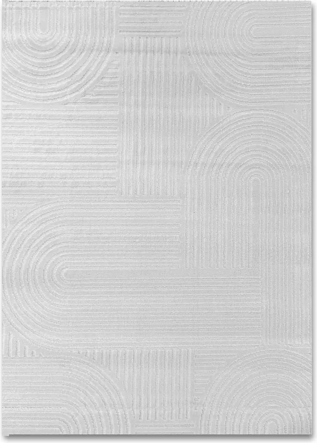 Szürke Világos Szőnyeg 120X170 CM Puha Gyapjú Ideális A Costa Enteriőrbe