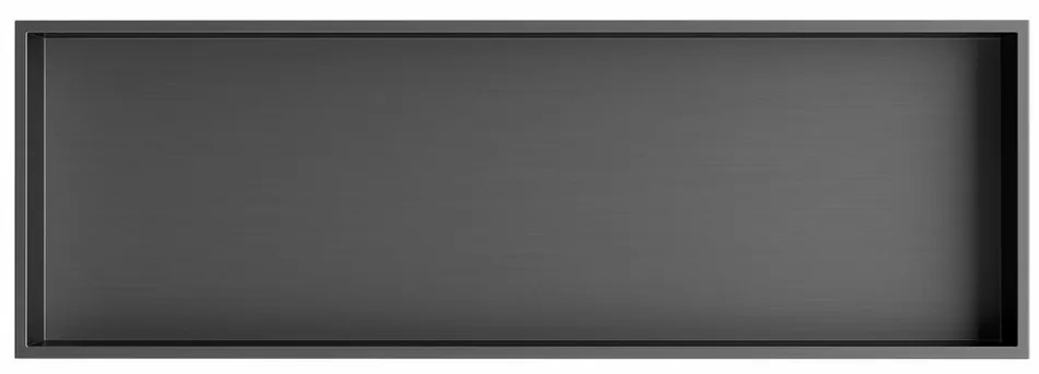 POLYSAN 1301-82B Inserta süllyesztett polc, 81 x 27 cm, rozsdamentes acél, antracit