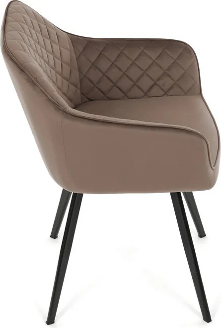 Étkezőszék barna bársony DCH-425 BR4