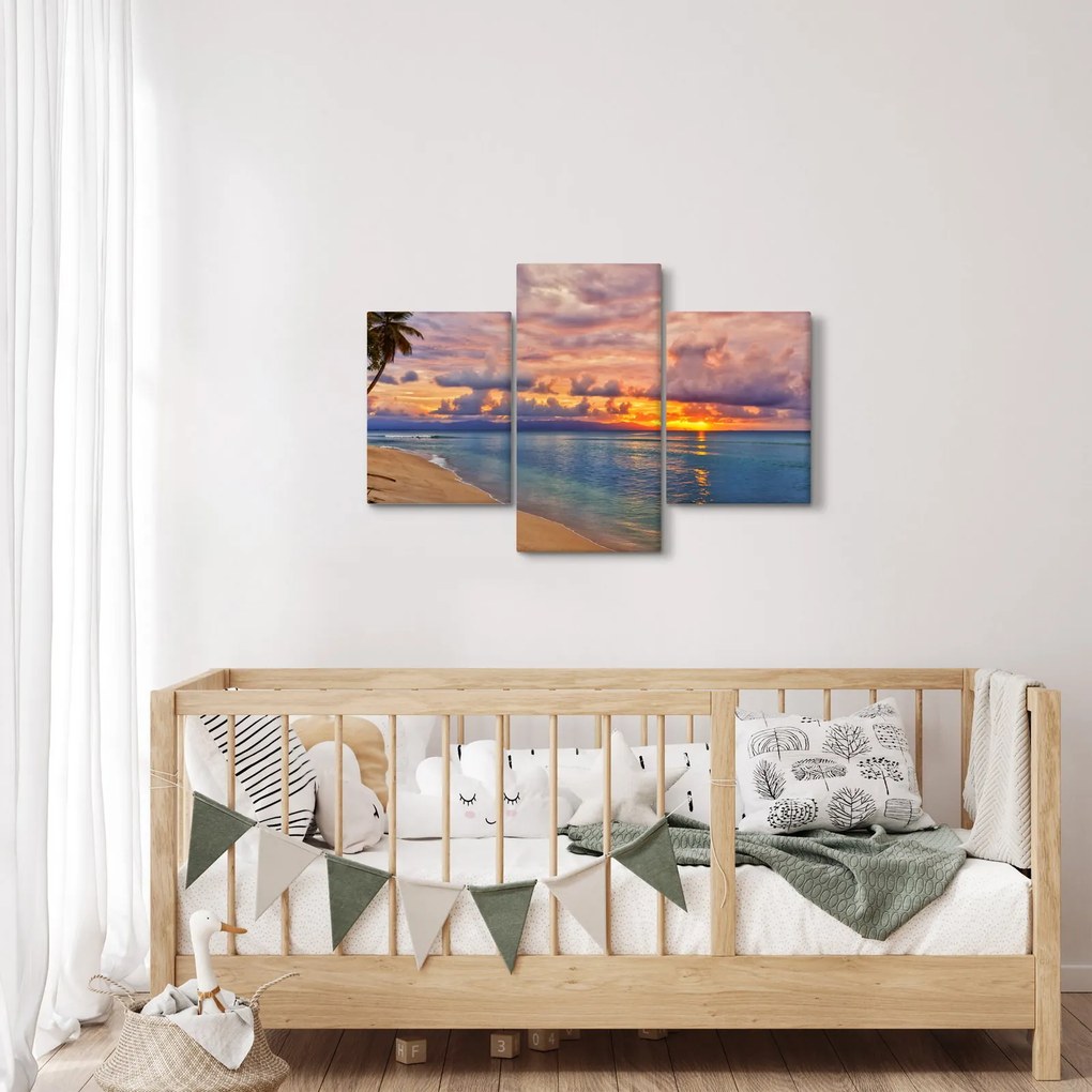Kép - Naplemente a tengerparton (90x60 cm)