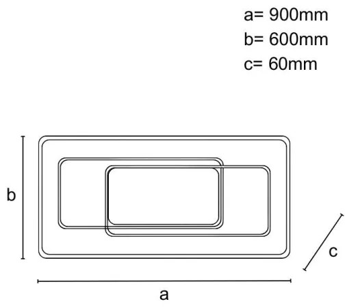LED dimmelhető mennyezeti lámpa LED/160W/230V 3000-6500K + távirányító