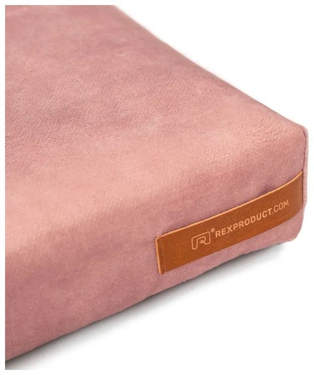 Rózsaszín öko bőr matrac kutyáknak 90x110 cm SoftPET Eco XXL - Rexproduct