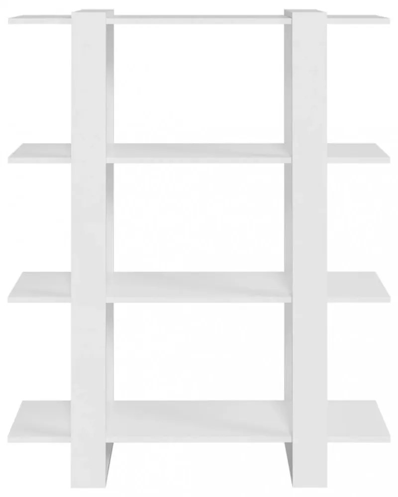 fehér könyvszekrény/térelválasztó 100x30x123,5 cm