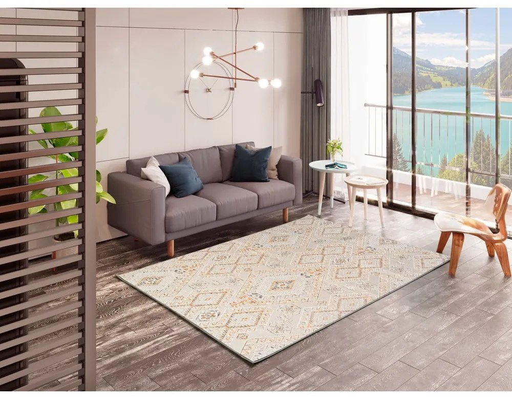 Krémszínű szőnyeg 95x140 cm Arlette – Universal