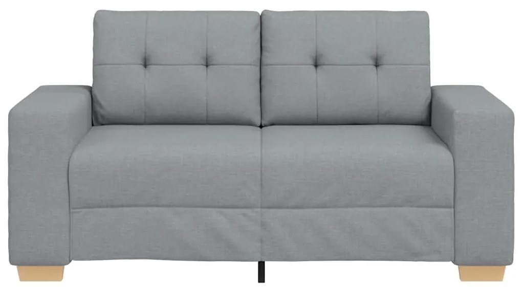világosszürke szövet loveseat kanapé 120 cm