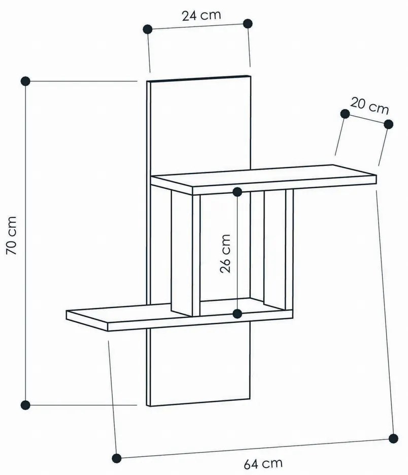 Mill Sonoma Oak polc