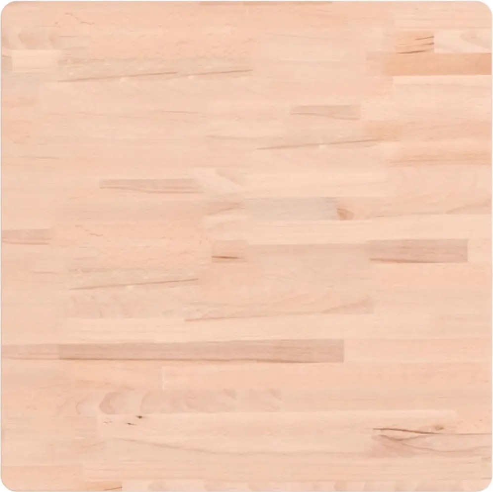 vidaXL tömör bükkfa négyzet alakú asztallap 60 x 60 x 4 cm