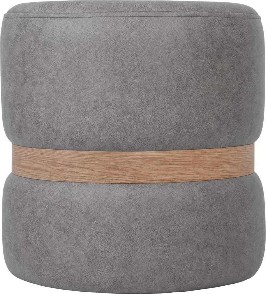 Ring puff - tölgy gyűrű - M609 - világosszürke szövet R