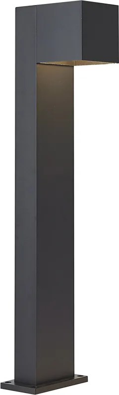 Kültéri lámpa fekete 65 cm LED-del IP64-es védettséggel, halvány fénnyel és napelemmel - Charlene
