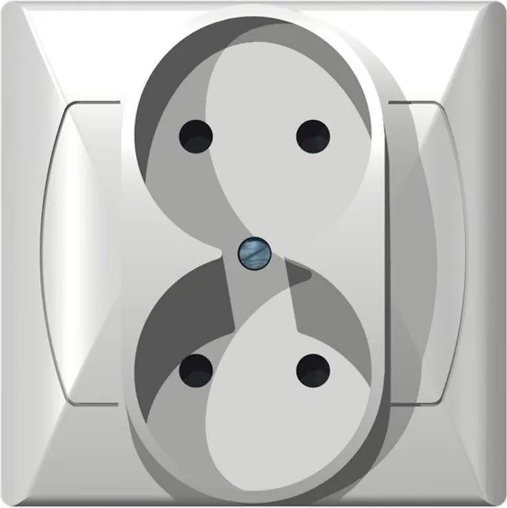 Dupla aljzat fehér b/u GP-2A/00 Akcent Ospel