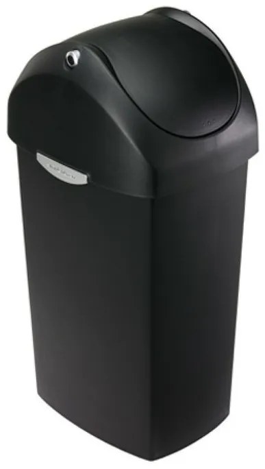 Kosár lengőtetővel 60 l, fekete műanyag, fekete