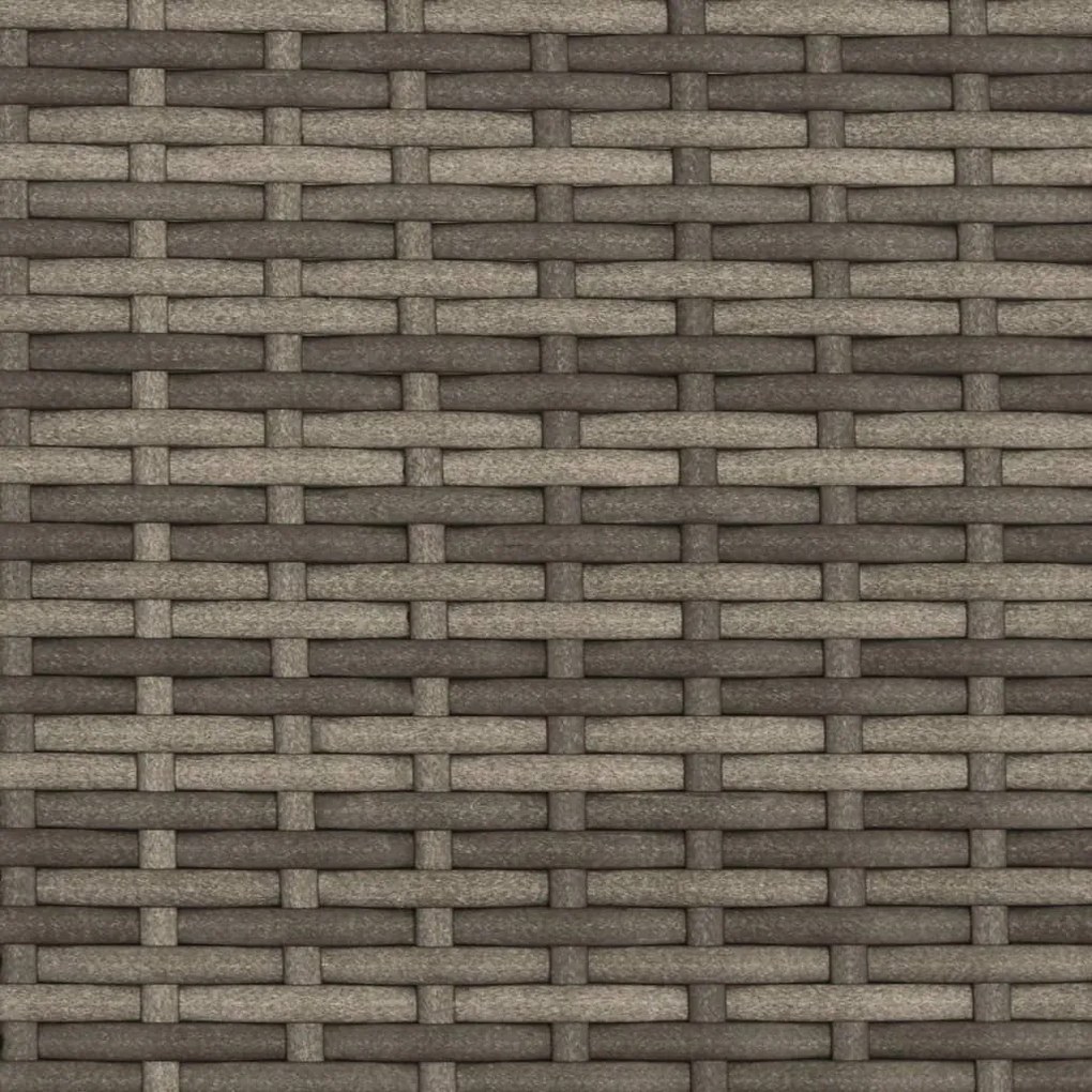 2 személyes szürke polyrattan kerti kanapé zsámolyokkal