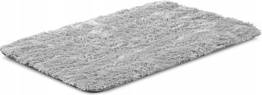 Shaggy Szőnyeg Antislip 80x50 cm Szürke Vastag Bolyhos