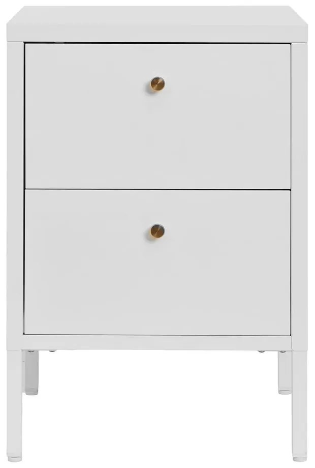 Fehér fém éjjeliszekrény Dalby – House Nordic