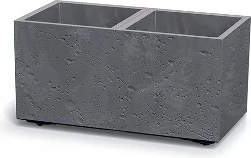 Téglalap alakú virágtartó Sierra Case Beton Effect DSI600E marengo