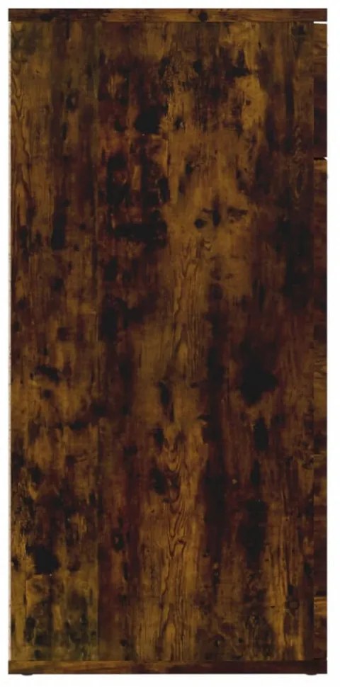 füstös tölgy színű szerelt fa tálalószekrény 80x36x75 cm